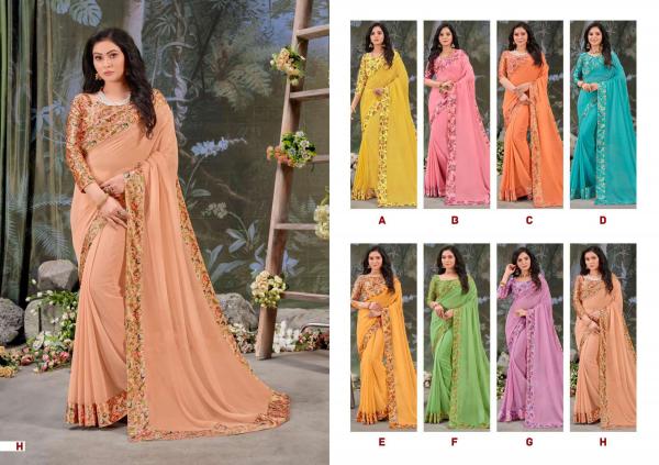 Shravya Rose Queen Fancy Chiffon Saree